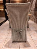 Landelijke tafel met beschermglas en 6 stoelen, Ophalen, Gebruikt, 200 cm of meer, 50 tot 100 cm