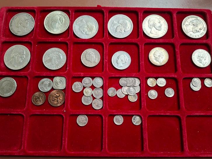 Lot van 130 Nederlandse munten inclusief vele zilveren, Postzegels en Munten, Munten | Nederland, Zilver, Ophalen of Verzenden