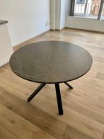 Ronde zwarte eettafel, Huis en Inrichting, Ophalen, Rond, Nieuw, Vier personen