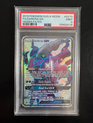 PSA9 Darkrai GX Hidden Fates (Pokémon) beschikbaar voor biedingen