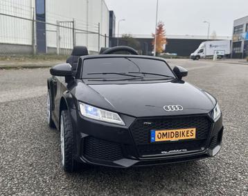 Audi TT'RS 12v zwart - RC – Leder zit – Rubberband Blue beschikbaar voor biedingen