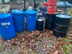 Different fut bidon baril metalique pvc 60 l - 200 l, Tuin en Terras, Regentonnen, Ophalen, Zo goed als nieuw