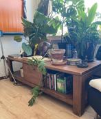Vintage Houten Laag Televisiemeubel, Ophalen, Gebruikt, 100 tot 150 cm, Minder dan 100 cm