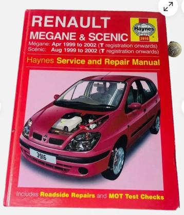Haynes werkplaatshandboek Voor Renault Scenic en Mégane 1999 disponible aux enchères