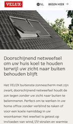 Velux zonnewering buiten 4 stuks 2 binnenstores verduisteren, Ophalen, Gebruikt, Zwart