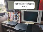 PS1+PS2+PS3+PS4+ATARI Flashback 7+Sega mega drive EN TV's, Gebruikt, Ophalen