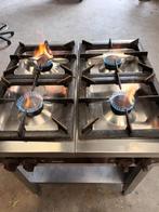 Atag gasfornuis 4 pits propan fles gas rvs inox top merk, Ophalen, Zo goed als nieuw, Gas
