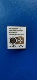 Speldje Malta Archery Championships 1992, Verzenden, Gebruikt, Sport, Speldje of Pin