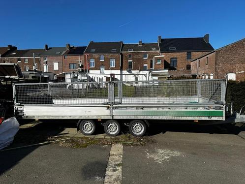 Hapert aanhangwagen 6m x 2m nuttige 3 assen ONBERISPELIJK !, Auto diversen, Aanhangers en Bagagewagens, Zo goed als nieuw, Ophalen