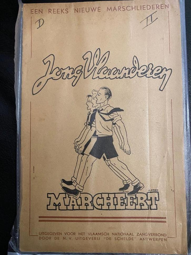 VNZ Jong Vlaanderen Marcheert 1943, Verzamelen, Militaria | Tweede Wereldoorlog, Overige soorten, Boek of Tijdschrift, Ophalen of Verzenden