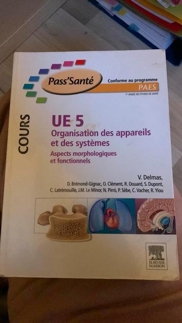 Pass’santé UE 5 - Organisation des appareils et des systèmes beschikbaar voor biedingen