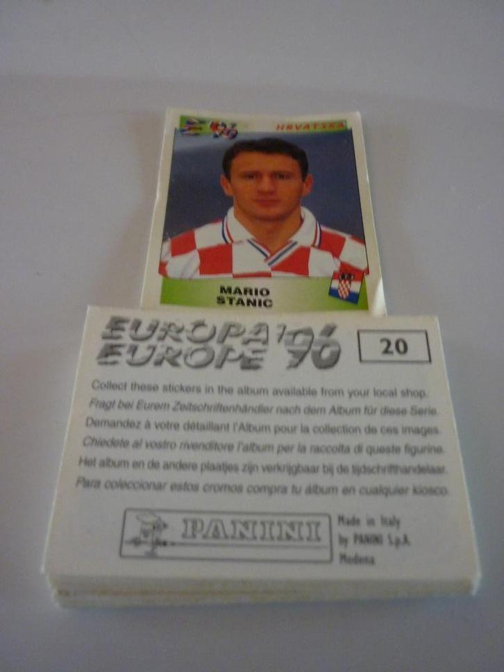 PANINI voetbal E.K.'96 recupstickers, Verzamelen, Sportartikelen en Voetbal, Gebruikt, Poster, Plaatje of Sticker, Ophalen of Verzenden