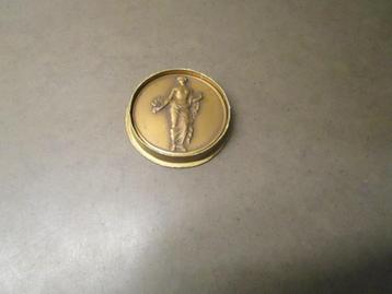Bronzen medaille - R. Betannier - met sokkel beschikbaar voor biedingen