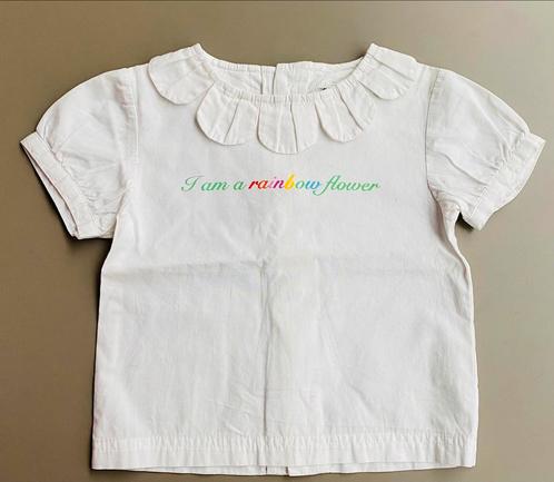 Blouse Wit bloem JBC maat 110, Kinderen en Baby's, Kinderkleding | Maat 110, Nieuw, Meisje, Overhemd of Blouse, Ophalen of Verzenden