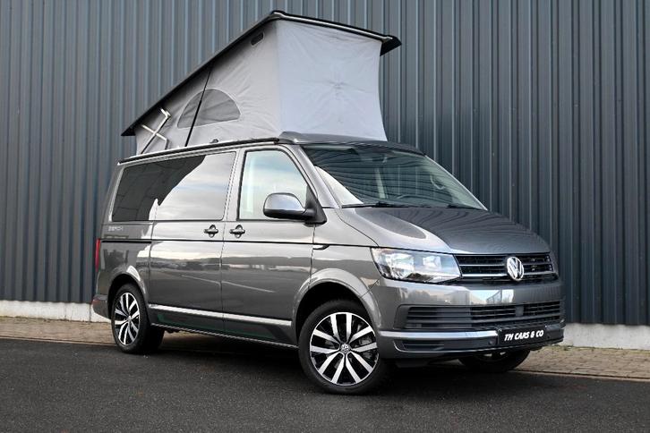 Vw T6 California Beach 205Pk-DSG-7zit-4slaap-webasto, ACC,Tr, Caravanes & Camping, Camping-cars, Entreprise, jusqu'à 4, Modèle Bus ou Fourgon aménagé