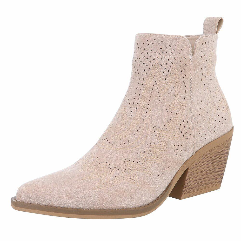 Dames cowboy western enkellaarzen beige 36 37 38 39 40 41, Ophalen of Verzenden, Nieuw, Beige, Lage of Enkellaarzen