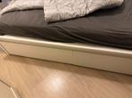 Lit, Huis en Inrichting, Slaapkamer | Bedden, Ophalen, Wit, 160 cm, Hout