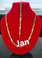 Verguld goud gold plated 14 krt ketting en armband Nieuw!, Enlèvement ou Envoi, Neuf, Or, Or