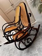 Vintage THONET schommelstoelen, set cannage rotan, Ophalen