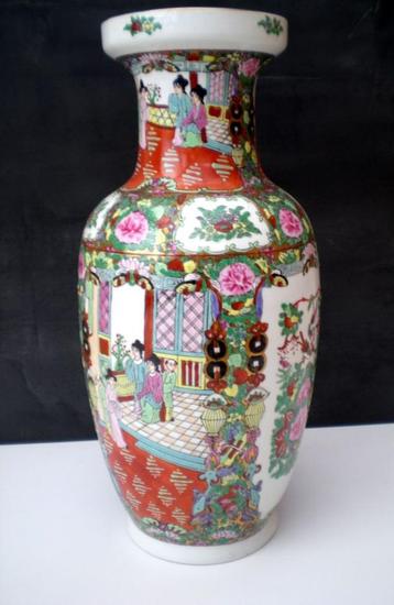 vase chinois h 46 cm et Ø 19 cm