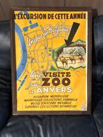 Affiche du zoo d'Anvers des années 1940, Enlèvement ou Envoi