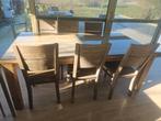 Eettafel met 6 stoelen, Huis en Inrichting, Complete eetkamers, Ophalen, Zo goed als nieuw