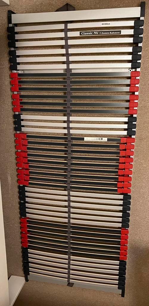 lattenbodem classic NV 7 zonen rahmen, Maison & Meubles, Chambre à coucher | Matelas & Sommiers, Comme neuf, Matelas, Enlèvement