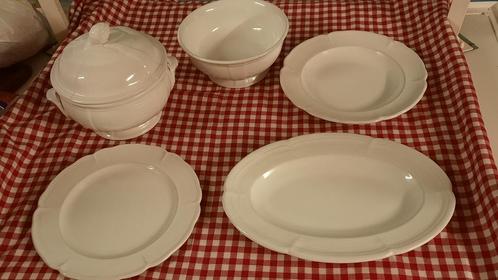 Vintage kommen schotels wit porselein Niderviller, Antiek en Kunst, Antiek | Porselein, Ophalen of Verzenden