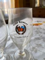 6 celis Austin Texas bierglazen, Verzamelen, Verzenden, Zo goed als nieuw