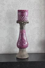 Stenen zuil voor kaars of decoratie, 25 à 50 cm, Autres couleurs, Comme neuf, Enlèvement