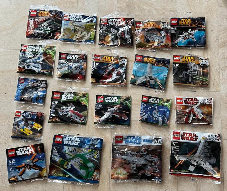20 Lego Star Wars ongeopende polybags - reserveprijs bereikt, Kinderen en Baby's, Speelgoed | Duplo en Lego, Nieuw, Lego, Complete set
