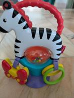 Zebra met zuignap Fisher price, Kinderen en Baby's, Speelgoed | Babyspeelgoed, Ophalen, Zo goed als nieuw, Rammelaar, Met wieltjes