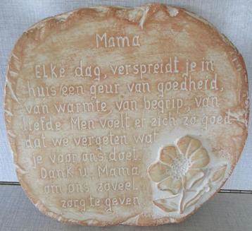 Wanddecoratie kader met gedichtje voor mama, Enlèvement ou Envoi, Comme neuf