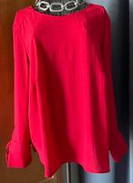 Mayerline 50 Prachtige vurig rode blouse, Kleding | Dames, Mayerline, Blouse of Tuniek, Ophalen of Verzenden, Zo goed als nieuw