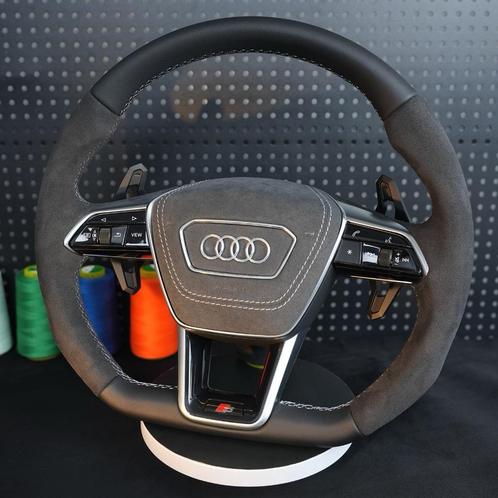 Audi stuur leer alcantara A6 S6 RS6 A7 S7 RS7 4K C8 A8 S8 D5, Auto-onderdelen, Besturing, Audi, Ophalen of Verzenden