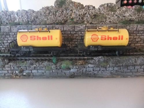 Märklin 2 wagons citernes Shell, Hobby & Loisirs créatifs, Trains miniatures | HO, Utilisé, Wagon, Märklin, Analogique, Enlèvement ou Envoi
