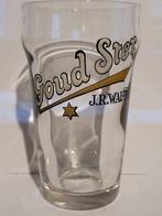 oud geëmailleerd bierglas Goud ster J.R.WAUTERS, Verzamelen, Biermerken, Overige merken, Glas of Glazen, Gebruikt, Ophalen of Verzenden