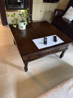 Houten salontafel, Huis en Inrichting, Ophalen, Gebruikt, 50 tot 75 cm, Vierkant