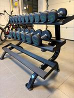 Tunturi dumbell rek en halterset 2-10 kg, Ophalen, Zo goed als nieuw, Halterset
