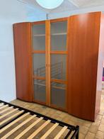 Grote mahonie hout Kledingkast 202 cm breed, Huis en Inrichting, Kasten | Kleerkasten, Ophalen, Zo goed als nieuw