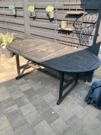 Teak tuintafel 2meter op 1 meter, Tuin en Terras, Ophalen, Gebruikt, Ovaal, Teakhout