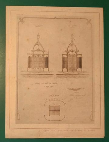 1905 : Projet d'un pavillon urinoir a quatre places