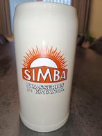 Grosse chope 1 Litre Simba Brasserie du Katanga, Ophalen, Nieuw, Bierglas