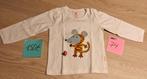 T-shirt lange mouwen - maat 74, Kinderen en Baby's, Babykleding | Maat 74, Jongetje of Meisje, Ophalen of Verzenden, Zo goed als nieuw