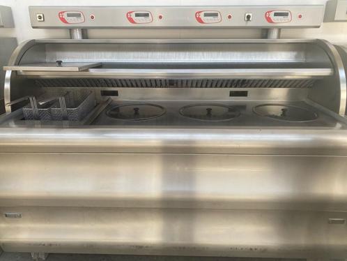 PERFTA GAS-friteuse met 4 tanks en automatische filtratie va, Zakelijke goederen, Horeca | Keukenapparatuur, Fornuis, Frituur en Grillen