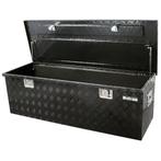 Opbergkist traanplaat extra groot zwart gecoat, Verzenden