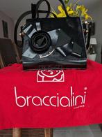 Handtas Braccialini zwart leder, Ophalen of Verzenden, Zo goed als nieuw, Zwart, Handtas