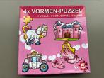 Vormenpuzzel 4 stuks Prinses, Minder dan 10 stukjes, Gebruikt, Ophalen of Verzenden, 2 tot 4 jaar