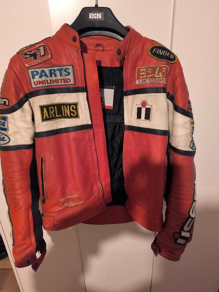 Veste moto en cuir, Motos, Vêtements | Vêtements de moto, Manteau | cuir, Hommes, Seconde main, Enlèvement