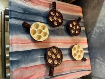 Set van 5 slakbordjes beschikbaar voor biedingen